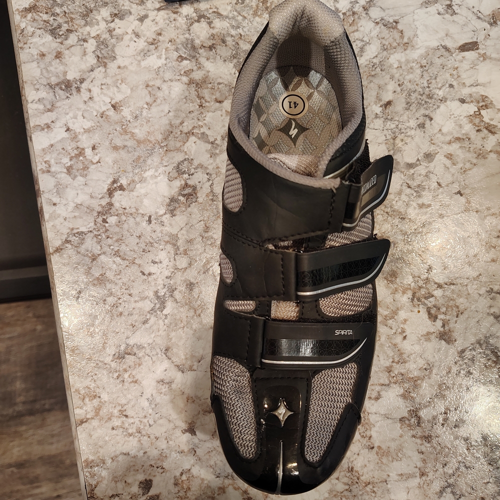Women'sBlack and Gray Specialized Spirita Cycling Shoes